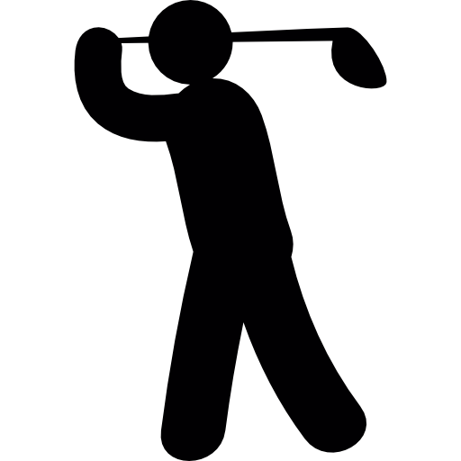 jugador de golf icono gratis