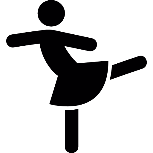 Girl dancing free icon