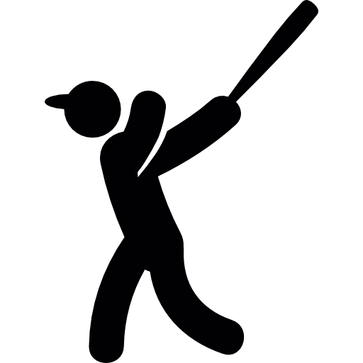 Baseball Player Silhouett Silhouette PNG Transparent, Black And