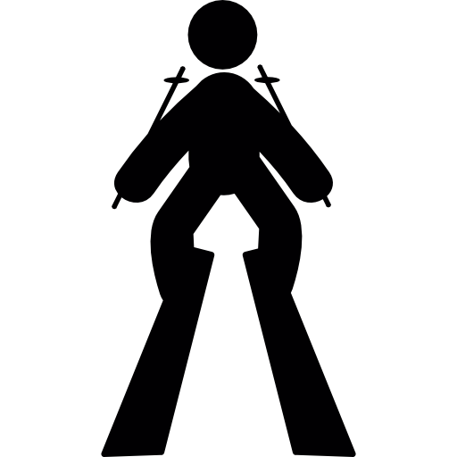 Человек на лыжах бесплатно иконка