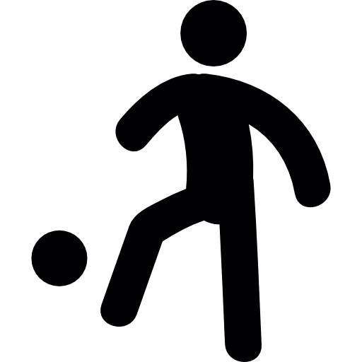 Free Icon | Person playing football