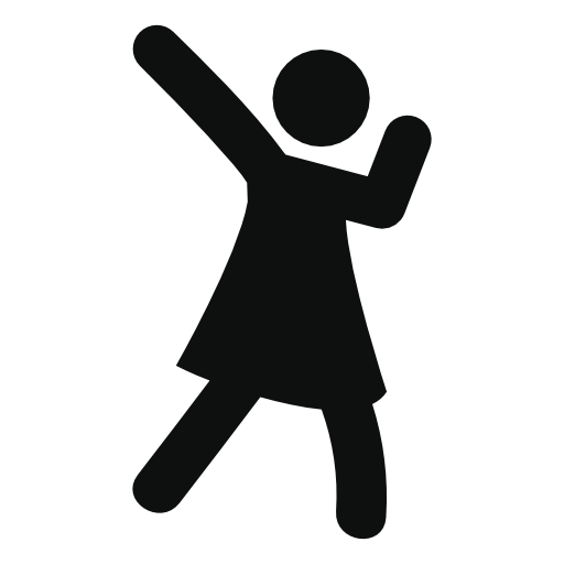 Woman Winning Gesture free icon