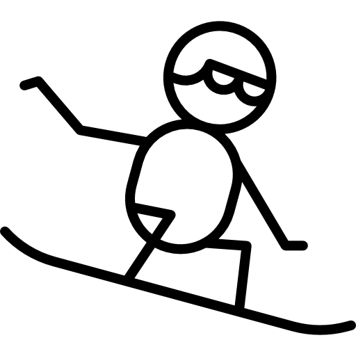 snowboarder icono gratis