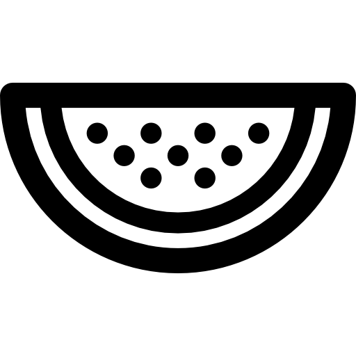 sandía icono gratis