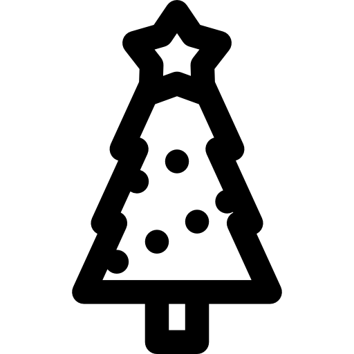 Árbol de navidad icono gratis