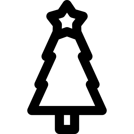 Árbol de navidad icono gratis