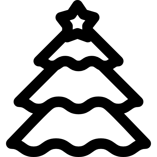 Árbol de navidad icono gratis