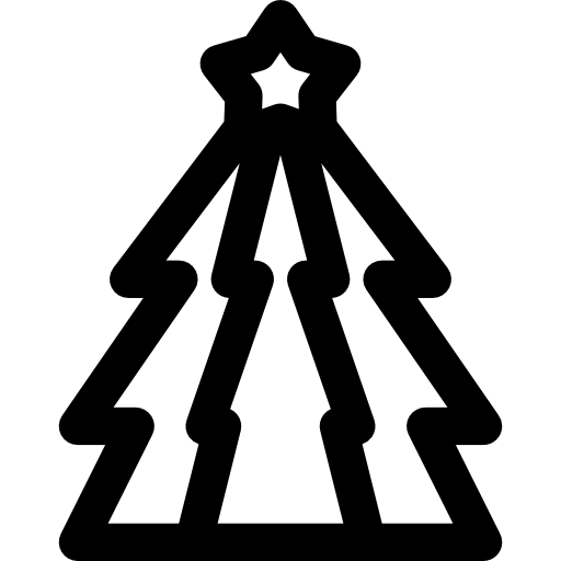 Árbol de navidad icono gratis