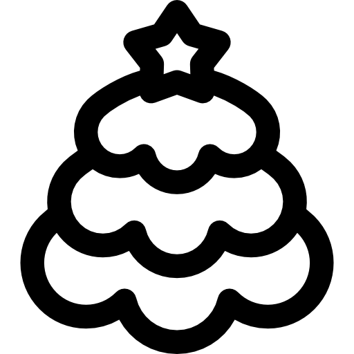 Árbol de navidad icono gratis