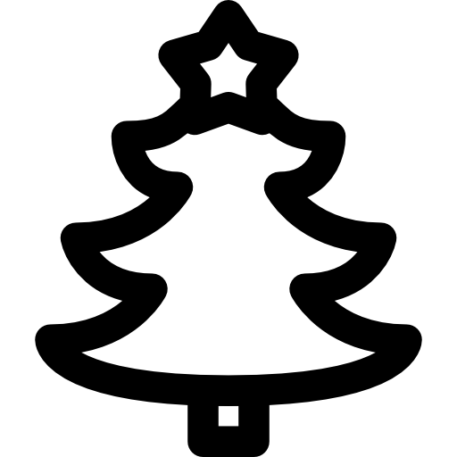 Árbol de navidad icono gratis