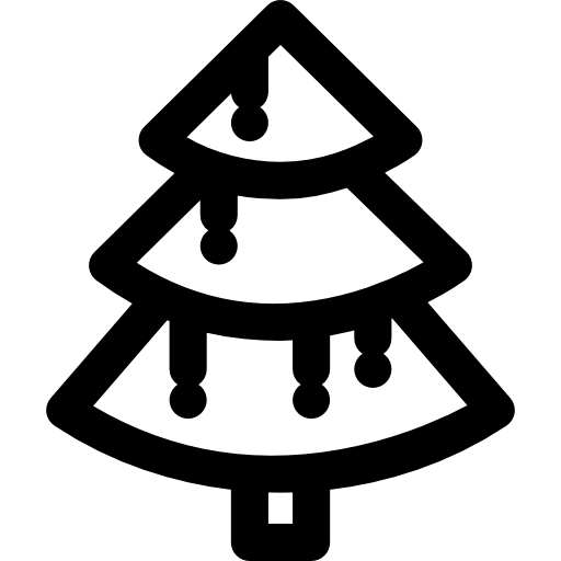 Árbol de navidad icono gratis