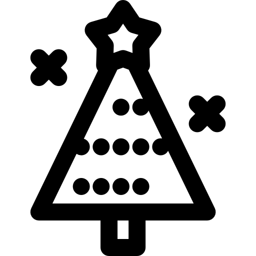 Árbol de navidad icono gratis