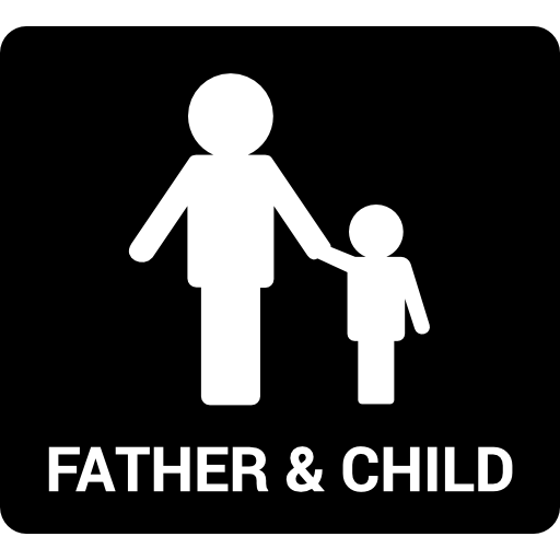 padre e hijo icono gratis