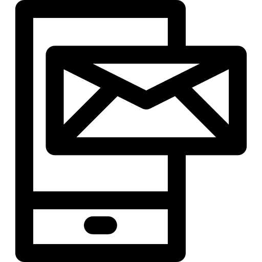 icono de fax de correo electrónico de teléfono