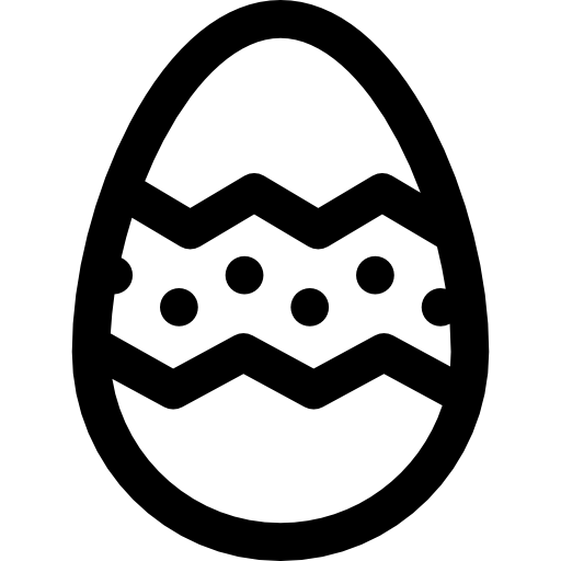 huevos de pascua icono gratis