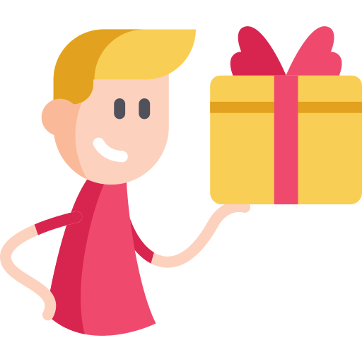 Gift free icon