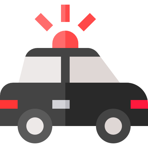 carro de policia grátis ícone