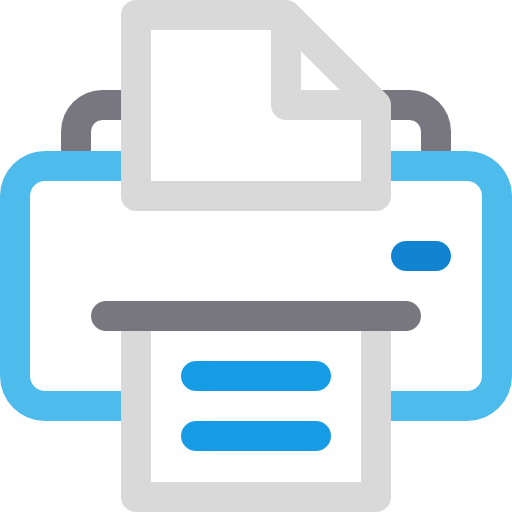 Print Basic Rounded Lineal Color icon