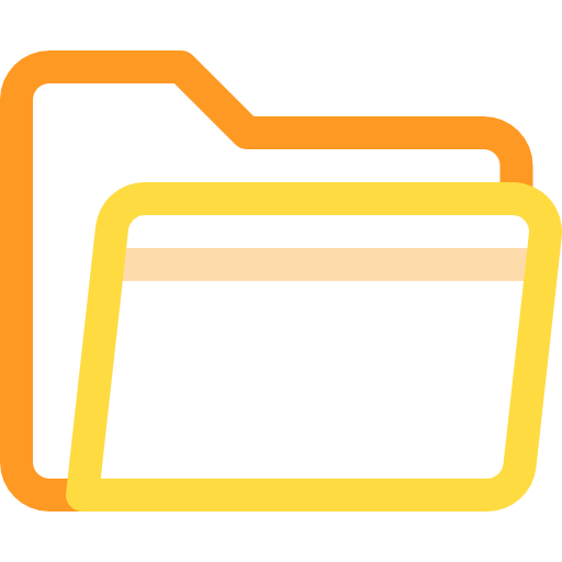 Folder Basic Rounded Lineal Color icon