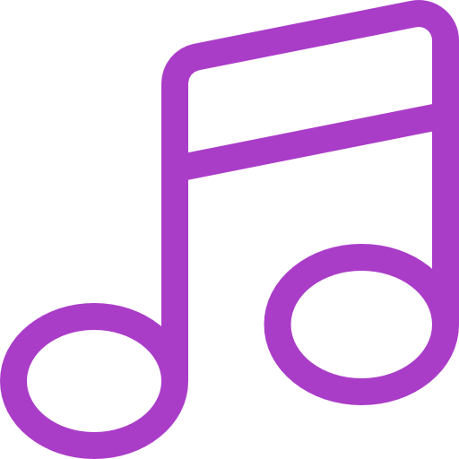 Musical note Basic Rounded Lineal Color icon