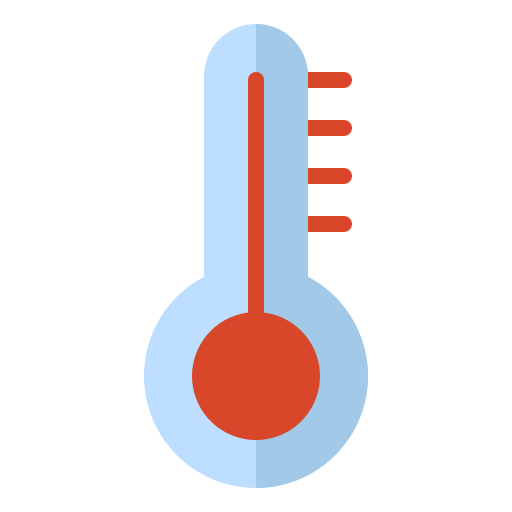 Thermometer Generic color fill icon