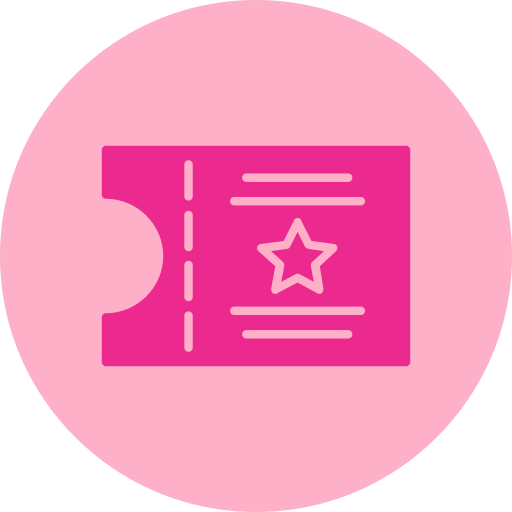 티켓 무료 아이콘