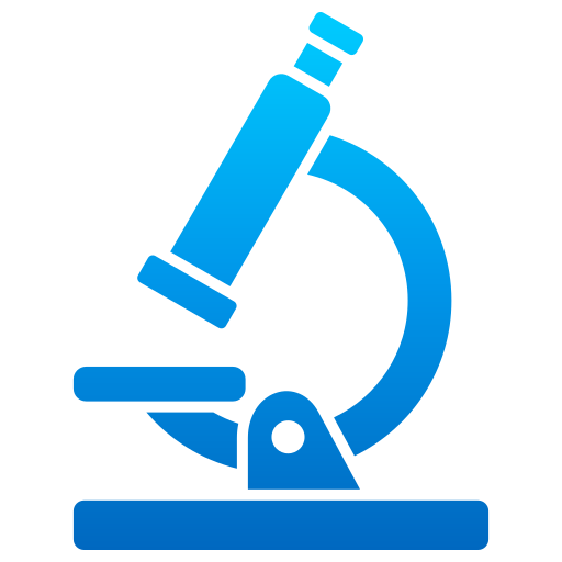 medical laboratory microscope logo