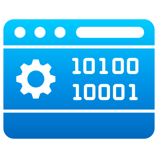 código binario icono gratis