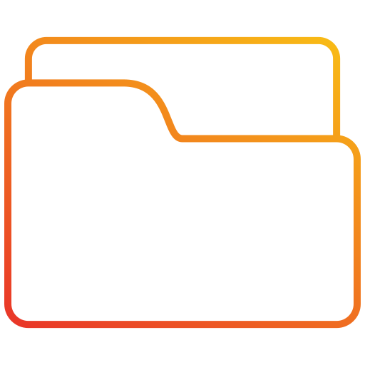 Folder Generic gradient outline icon