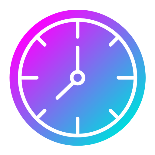 Wall clock Generic gradient fill icon