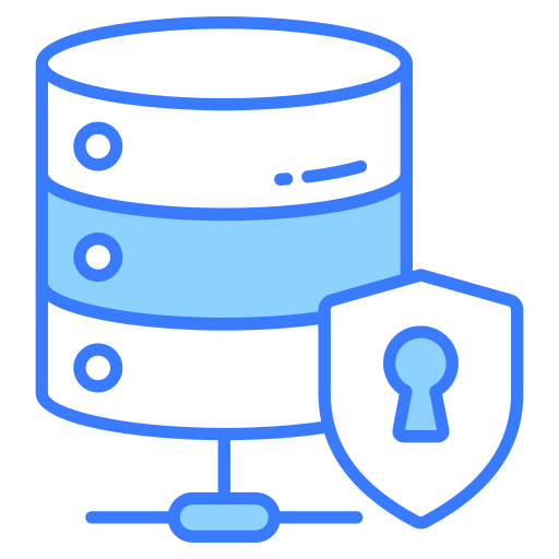 seguridad de la base de datos icono gratis