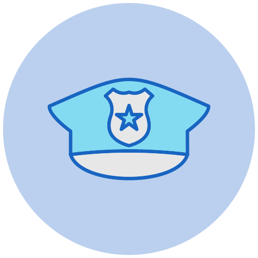 sombrero de policia icono gratis