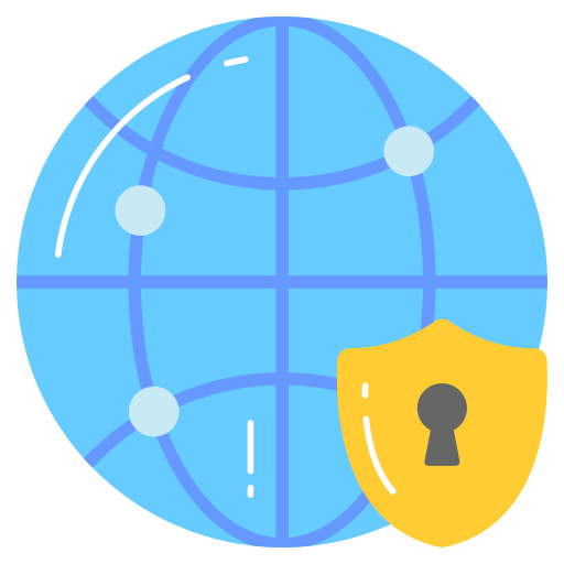 la seguridad cibernética icono gratis