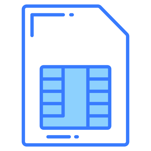 Sim card free icon