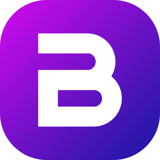 Letter B Generic Gradient Fill Icon