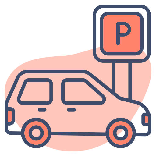 aparcamiento de coches icono gratis