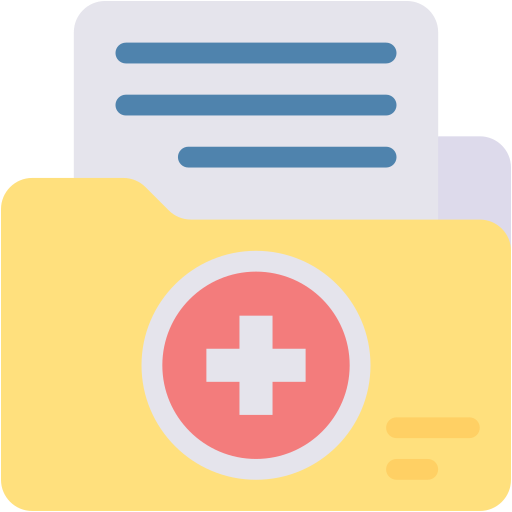 historial médico icono gratis