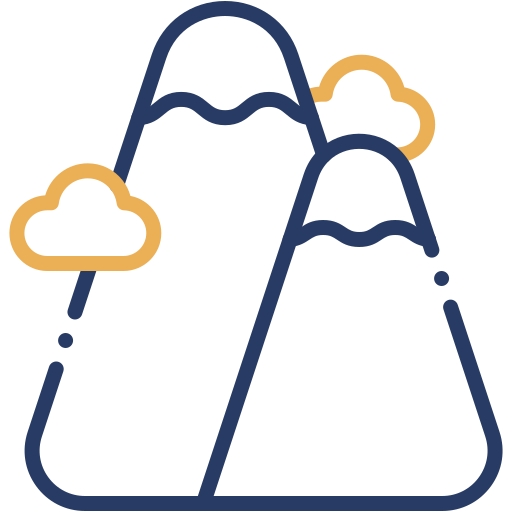 montagnes Icône gratuit