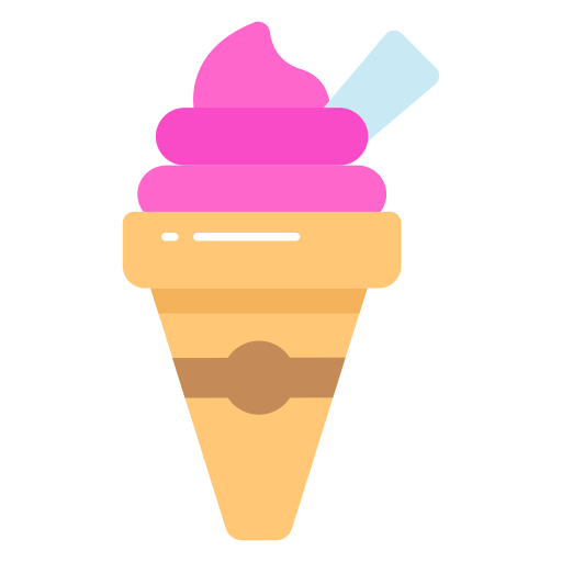 cucurucho de helado icono gratis