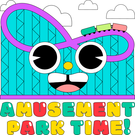 Roller coaster free sticker