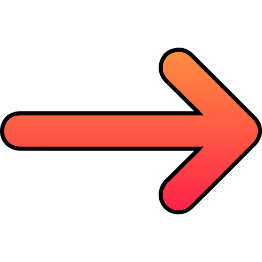 flecha correcta icono gratis