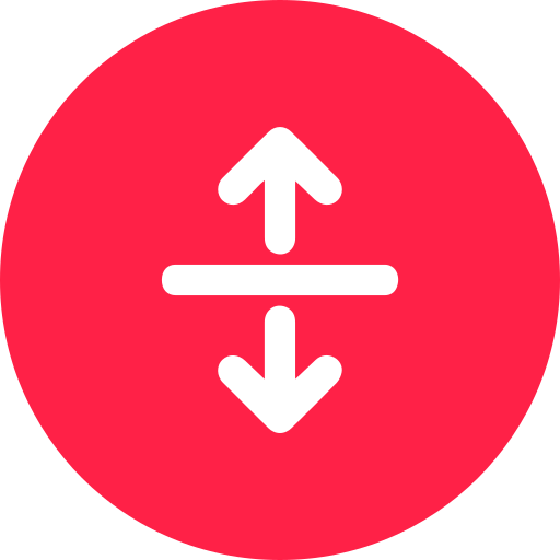 Up and Down Arrow Generic color fill icon