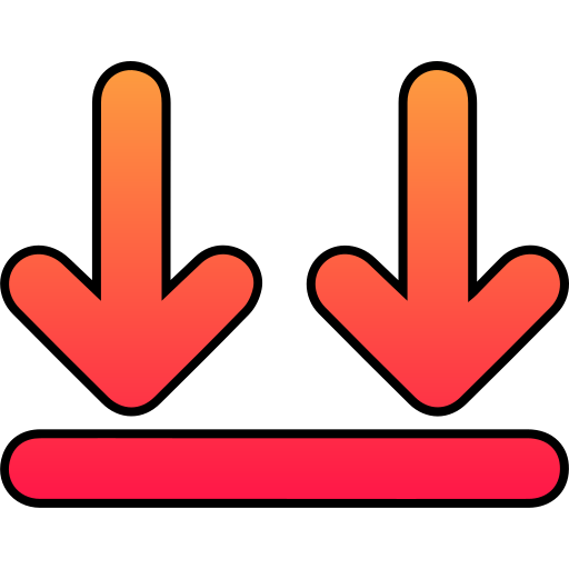 flechas hacia abajo icono gratis