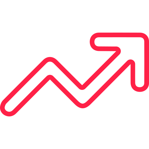 tendencia icono gratis