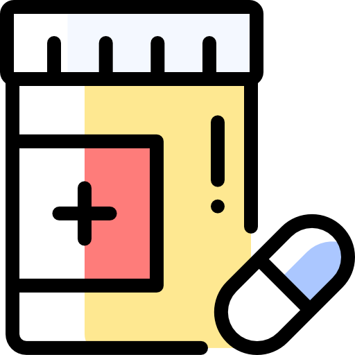 Medicine Detailed Rounded Color Omission icon