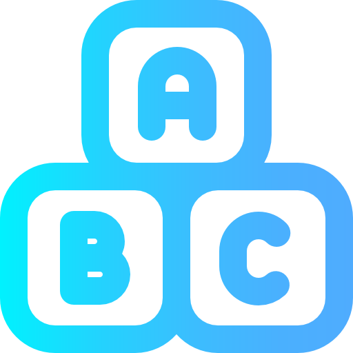 Abc Super Basic Omission Gradient icon