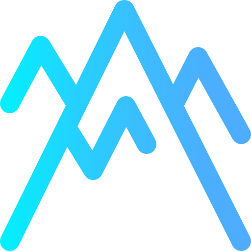 Mountains Super Basic Omission Gradient icon