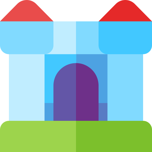 castillo inflable icono gratis