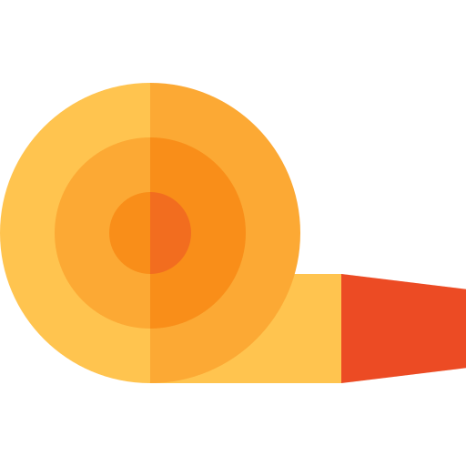 Party blower Basic Straight Flat icon