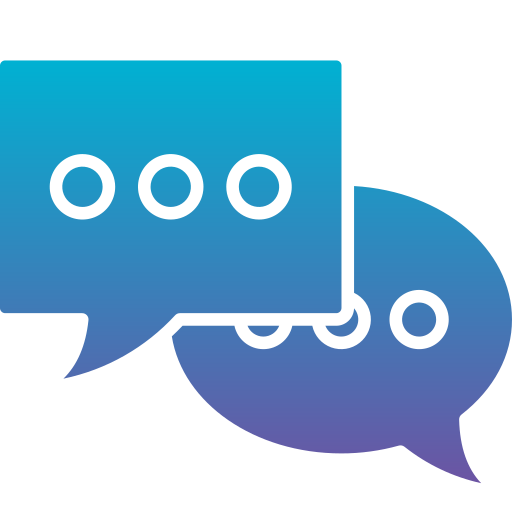 Chat Bubble Generic gradient fill icon